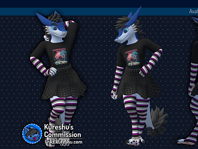 Clothings Commission for Korak 3d 3d model anthro anthropomorphic dragon furry furryart nicoreda sergal sergodal vrc vrchat