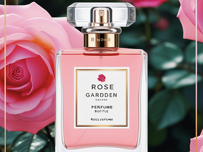 Rose perfume Ads post "Embrace the timeless allure of roses. 🌹 graphic design