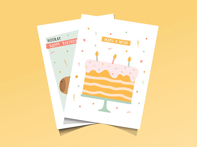 Capybara Birthday card collection design graphic design illustration invitation print vector