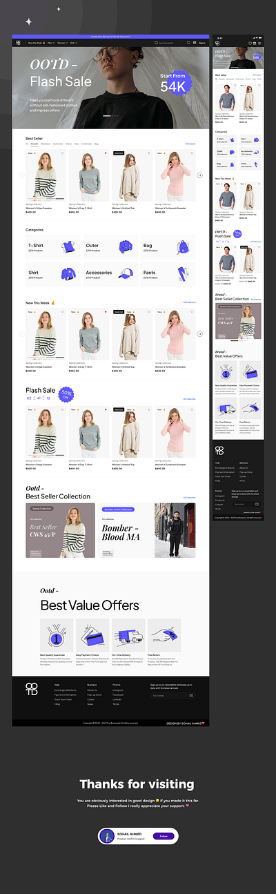 Fashion E-commerce Website brandidentity colorpalette digitaldesign ecommerce fashiondesign fashioninspiration fashionwebsite graphicdesign marketplace minimaldesign mobiledesign onlineshopping productdisplay responsivedesign ui uiux userexperience webdesign webdevelopment websiteredesign