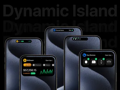 Creative Dynamic Island Interaction Designs for iOS App animation app design app development dynamic island dynamic island design graphic design interaction ios iphone island mobile app mobile design mobile ui motion graphics notification notification design product design ui design ux design widget