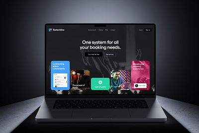 System One | Website Design concert music saas webiste