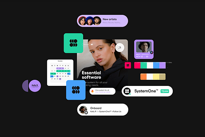 System One | SaaS Design branding concert music ui elements