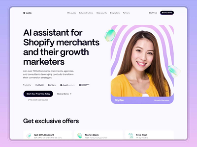 SaaS Landing Page UI branding clean design framer landing page saas ui ui design ux web design