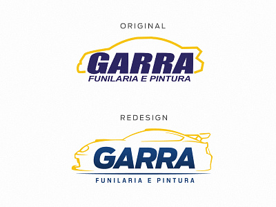 Redesign Logo Garra car centro autyomobilistico design everson garra logo logomarca marca redesign