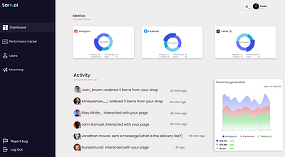 SAM AI - the ai manager ui