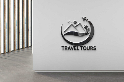 Travel Tours Logo design graphic design illustration logo mokup photoshop tours travel vector