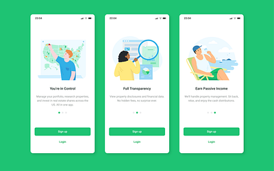 Onboarding Illustrations for Ark7 animation digital illustration digitalart flat illustration illustration motion graphics onboarding onboarding design onboarding illustration product design ui ui design uiux