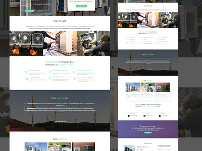 GI Mechanical Website ariconditionar fan mechanical mechanical company solar solar comapny website design wordpress