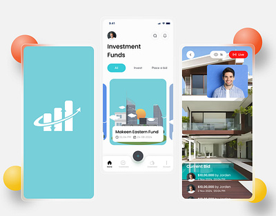 Investment app ux ui mobile app design branding graphic design investment mobile app ui ux