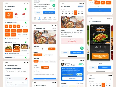 Grandmaa Kitchen-User App app branding colors design designer graphic design illustration logo typography ui