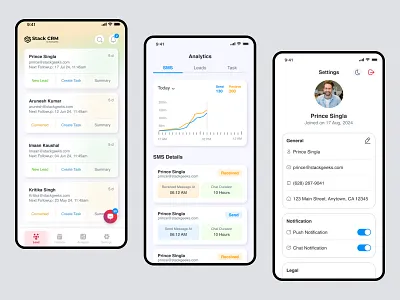 Stack CRM app branding colors design designer graphic design illustration logo typography ui