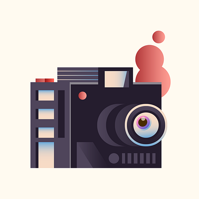 Camera House architecture black blockchain branding building camera design digital editorial ethereum eye home house icon illustration indonesia logo nft opensea vector