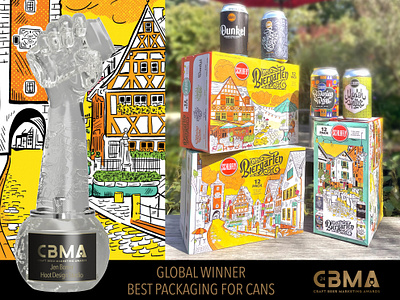 Schlafly Beer Packaging & Case Design for Biergarten award winning beer beer case beer design beer packaging bier biergarten cans case colorful craft beer design agency design studio german german house illustration illustration studio packaging packaging design schlafly