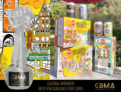 Schlafly Beer Packaging & Case Design for Biergarten award winning beer beer case beer design beer packaging bier biergarten cans case colorful craft beer design agency design studio german german house illustration illustration studio packaging packaging design schlafly