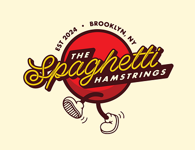 The Spaghetti Hamstrings branding illustration logo