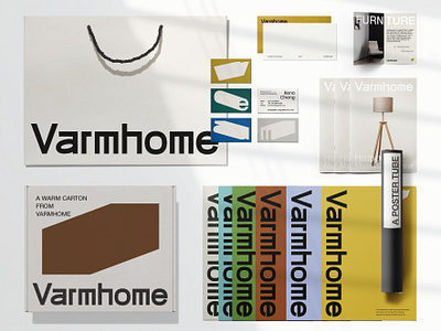 Varmhome Brand visual design｜窝候品牌视觉形象设计 brand brand design branding canweilai creative design font design graphic design home brand design lifestyle brand logo logo design onwhite design varmhome