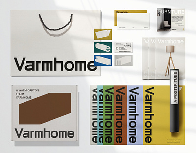 Varmhome Brand visual design｜窝候品牌视觉形象设计 brand brand design branding canweilai creative design font design graphic design home brand design lifestyle brand logo logo design onwhite design varmhome