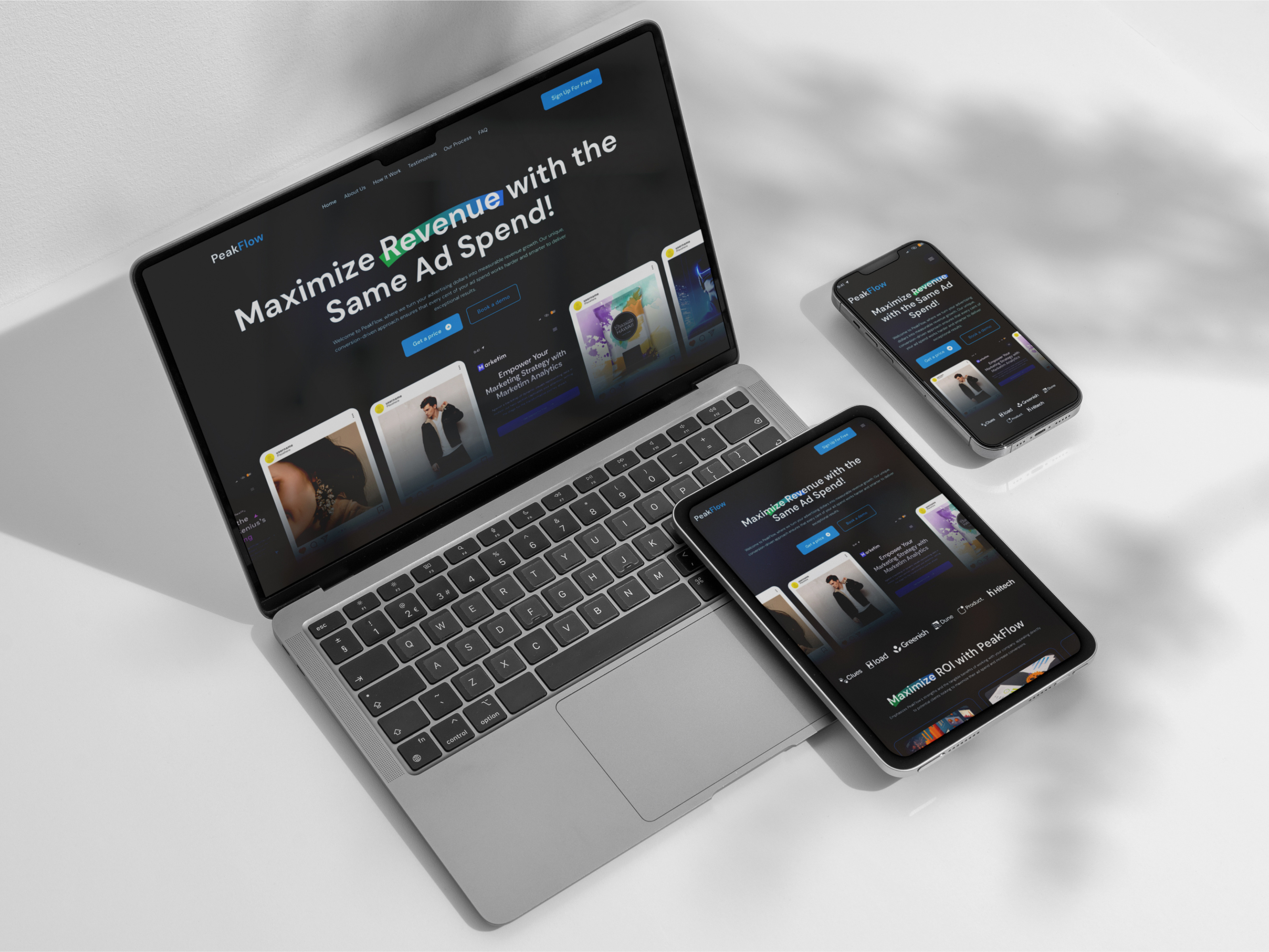 Example of Landing Page Design For Startups