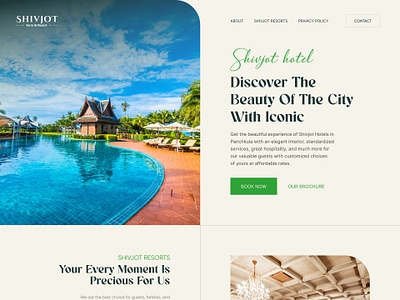 Shivjot Hotel & Resorts: Luxurious Elegance graphic design ui ux web design