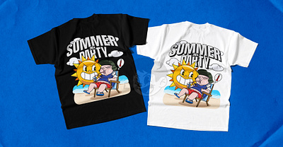 SUMMER PARTY 2024 app branding business cartoon character concept corporate design event graphic design illustration summer tshirt typography ui ux vector workplace