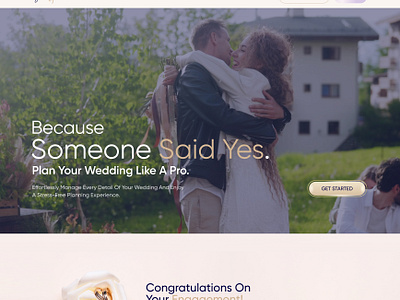 Said Yes: Your Ultimate Wedding Planning Companion graphic design ui web design