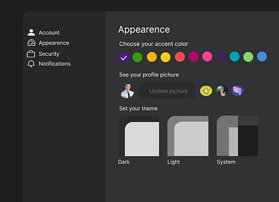 Setting Page UI app figma setting page ui uiux ux