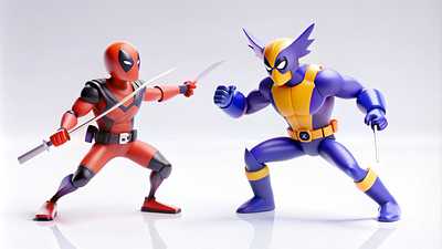 Deadpool & Wolverine design graphic design illustration ui