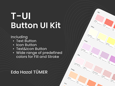 How Did I Design a Customizable Button in Figma? button component dailyui design figma portfolio ui ui 083 ui kit uix101 user experience user interface ux