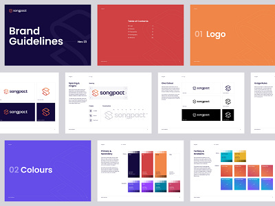 Songpact Brand Guidelines anatomy brand brand guide brand guidelines brand strategy branding colors colour construction icons logo logo design pdf type