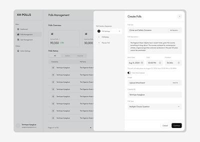 Create Polls create polls design tech ui ui design ux ux design