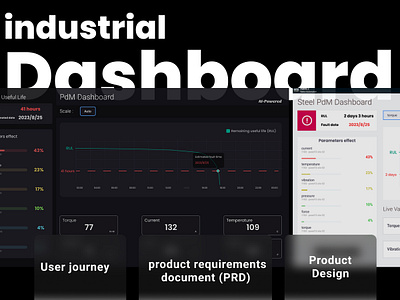 Industrial Dashboard Design dashboard design factory ui ux