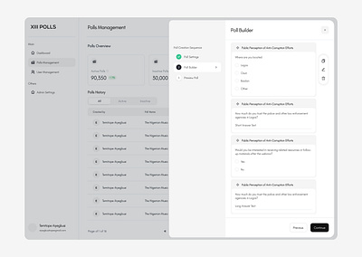 Poll Builder design poll poll builder ui ui design ux ux design