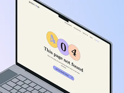 404 Page Layout | Rating & Review Pizzerias Platform 404 404 page appdesign dailyui design error page pizzerias rating review uidesign userexperience userinterface uxdesign web design website