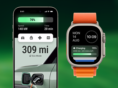 Charge App app apple watch car charging ev ios widget