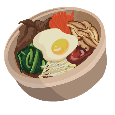 Bibimbap digital digital illustration illustration procreate