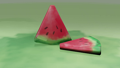 Rotating Watermelon Slices 3d animation blender digital motion graphics