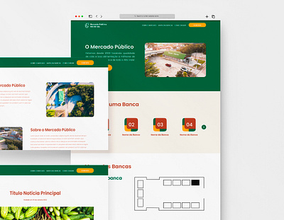 Estudo | Wireframe | Mercado Público Rio do Sul design ui ux visual design wireframe