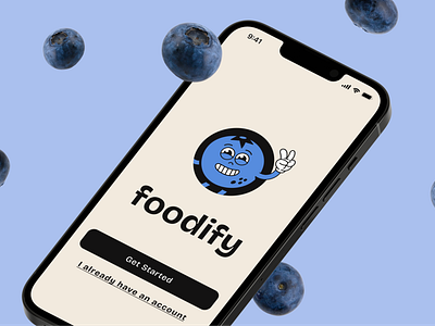 Foodify // Nutrition Edtech app branding design ui ux