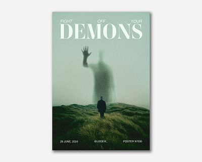 Demons | Poster 030 design graphic design green noise photoshop poster