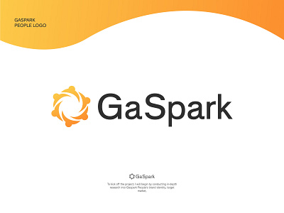 Gaspark People Logo, arrow logo, brand identity abstract logo animation app app icon app logo arrow arrow logo branding design graphic design identity logo minimal people people logo typography vector web website wordmark