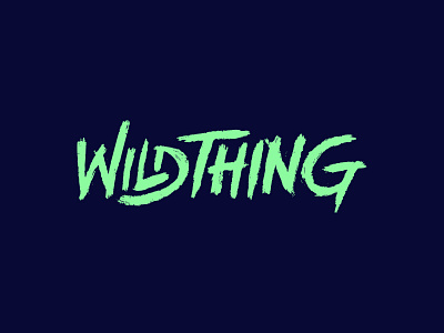WildThing design lettering logo text design text log typo typogaphy wordmark