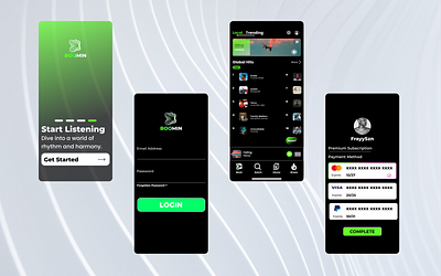 Boomin Music App ui
