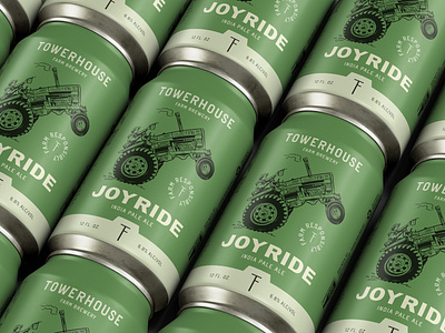 Joyride IPA beer beer design branding brewery craft beer craft brewer farm farming georgia hops illustration ipa joyride package design packaging tractor