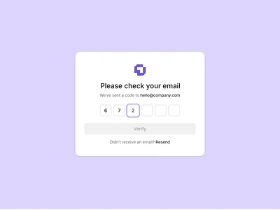 Cevoid Email Verification animation branding button design design system email verification logo modal modern motion popup purple saas text typography ui ux white