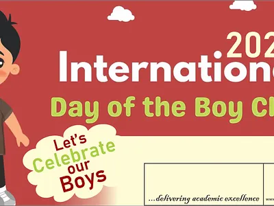International day of the boy child 2024 graphic design