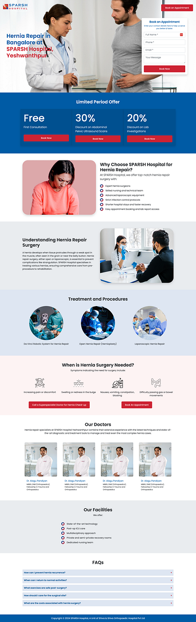 SPARSH Hospital - Yeshwanthpur - Hernia Repair custom php template design drupal custom theme php custom template ui wordpress custom theme