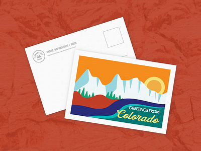 Greetings from Colorado - Colorado Travel Postcard colorado colorado design colorado postcard greetings from greetings from colorado mountain design nature outdoors postcard postcard design travel travel postcard