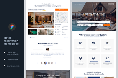 Hotel reservation landing page template booking hotel hotel booking hotel reservation landing landing page modern reservation restaurant travel travel industry travel planning ui ui kit ux web