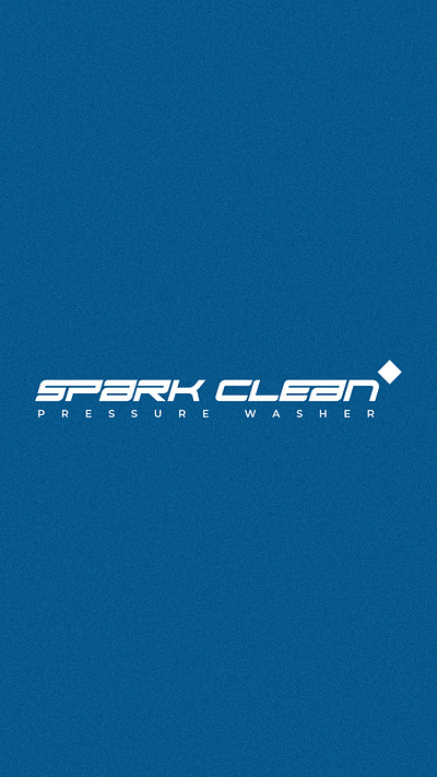 Spark clean Pressure Washer branding graphic design logo